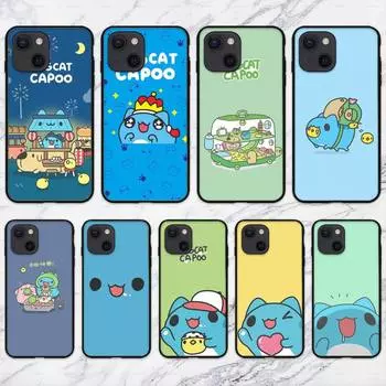 Чехол для телефона Love Cat Comic Cat Bugcat Capoo для iPhone 11 12 Mini 13 14 Pro XS Max X 8 7 6s Plus 5 SE XR Shell iPhone7plus