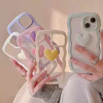 Чехол для телефона Love Heart Wave для Iphone 11, чехлы для iPhone 14 Pro Max 12 13 Pro Max 7 8 Plus Xr X Xs Se 2022 2020, силиконовый чехол For iPhone XS Max жёлтый