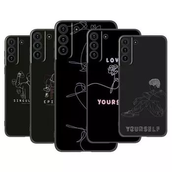 Чехол для телефона Love Yourself Art для Samsung Galaxy S22 Pro S21 S20 Ultra FE S10 Lite 5G S10E S9 S8 Plus, мягкий черный чехол из ТПУ Samsung S22 Ultra