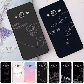 Чехол для телефона Love Yourself для Samsung Note 9 10 20 Plus Pro Ultra J6 J5 J7 J8, мягкий черный чехол для телефона Galaxy Note20