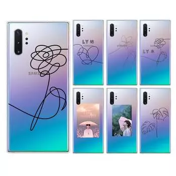 Чехол для телефона Love Yourself Flower Kpop для Samsung Galaxy Note 20 10 9 8 Plus Ultra Lite M31 M31S M10 M10S M20 M21 M30 Note 20(5G)