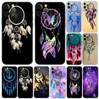 Чехол для телефона «Ловец снов» для iPhone 5 5S 2020se 6 6s 7 8 plus x 10 XR XS 11 12 13 mini pro MAX, черная задняя крышка из ТПУ iphone 5 5S SE 2016