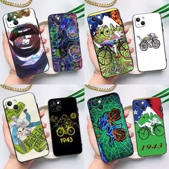 Чехол для телефона LSD Albert Hofmann Bicycle Day для iPhone 15 13 12 11 14 Pro Max Mini X XR XS MAX SE 2020 7 8 Plus, задняя крышка iPhone 12 mini