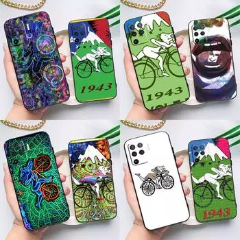 Чехол для телефона LSD Albert Hofmann Bicycle Day для OPPO A15 A16 A5S A5 A9 A31 A53 A53S A52 A72 A83 A91 A93 A54 A74 A94 OPPO A92
