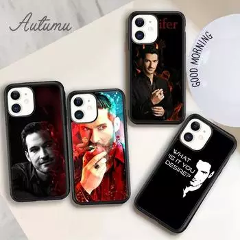 Чехол для телефона Lucifer TV для iPhone 11 12 13 14 Pro Max mini X XR XS SE 2020 5 6S 7 8 Plus Samsung Galaxy S21 S22 Cover shell iPhone 6plus