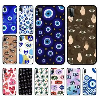 Чехол для телефона Lucky Blue Evil Eye для OPPO A9 A7 A3S A1K F5 Reno 2 Z Realme 6 5 Pro C3 Vivo Y91C Y51 Y31 Y19 Y17 Y11 V17 Vivo Y91C