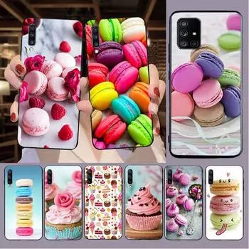 Чехол для телефона Macarons Cake для Samsung Galaxy A13 A53 A11 A12 A32 A22 A52S 5G A10S A41 A42 A33 A20E A30S A40 A51 A71 A21S Galaxy A10