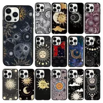 Чехол для телефона Magic Sun Moon Witches Moon Tarot для Iphone 14 13 12 11 Pro Max X Xs Max Xr Mini Se2022 6s 7 8 Plus, черный чехол iphone 14ProMax