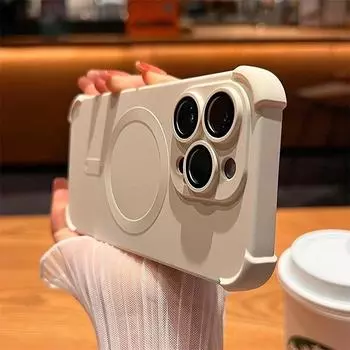 Чехол для телефона Magsafe для iPhone 15 Pro Max 14 Plus 13 Pro 12 11 Pro Max с подушкой безопасности, силиконовый противоударный мягкий чехол для iPhone 15 Plus 14, защита объектива For iphone15Promax фиолетовый