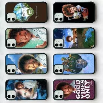 Чехол для телефона MaiYaCa Bob Ross No Mistakes, силиконовый чехол из ПК+ТПУ для iPhone 11 12 13 Pro Max 8 7 6 Plus X SE XR, жесткие чехлы iphone 14