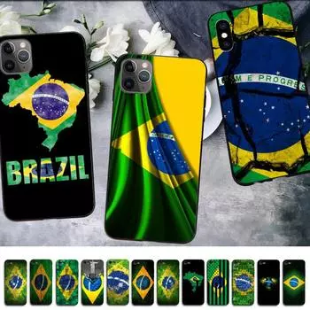 Чехол для телефона MaiYaCa Brazil с бразильским флагом для iPhone 11 12 13 mini pro XS MAX 8 7 6 6S Plus X 5S SE 2020 XR iphone 5 5s SE