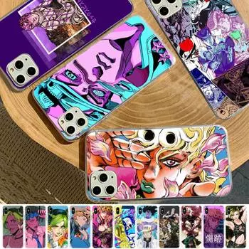 Чехол для телефона MaiYaCa JoJo Bizarre Adventur с аниме для iPhone 11 12 13 mini pro XS MAX 8 7 6 6S Plus X 5S SE 2020 XR iphone 5 5s SE