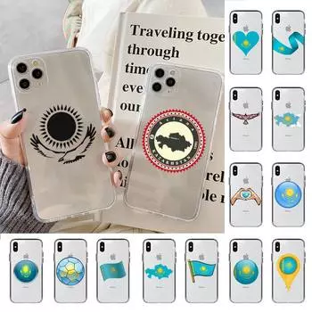 Чехол для телефона MaiYaCa с флагом Казахстана для iPhone 13 11 12 pro XS MAX 8 7 6 6S Plus X 5S SE 2020 XR iphone 6 6s