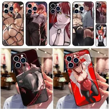 Чехол для телефона Makima Chainsaw Man для iPhone 13 12 11 14 Pro Max Mini X XR XS MAX SE 2022 2020 7 8 14 Plus iPhone SE 2022