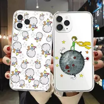 Чехол для телефона «Маленький принц» для iPhone 13 11 12 pro max mini 7 8 Plus SE2020 X XS XR, прозрачный милый чехол с рисунком из мультфильма, чехол iPhone 13pro max