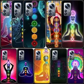 Чехол для телефона Mandala Chakra Insist Yoga для Xiaomi Poco X6 X5 X4 X3 GT NFC M4 M5 Pro 5G M3 Mi Note 10 Lite F5 F4 F3 F2 F1 Capa Poco M4 Pro 5G
