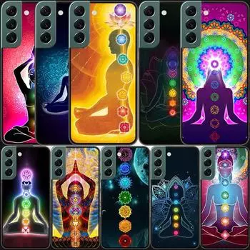 Чехол для телефона Mandala Chakra Insist Yoga для Samsung A02 A03 A03S A04 A04S Galaxy A55 A35 A25 A15 S10 Lite A9 A8 A7 A6 Plus A90 Samsung A35 5G