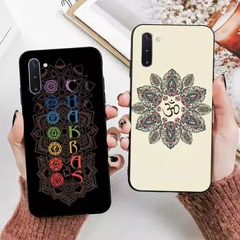 Чехол для телефона «Мандала чакра йога» для Samsung Note 5 7 8 9 10 20 pro plus lite ultra A21 12 72 Samsung Note3