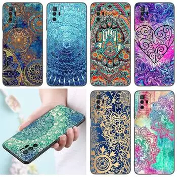 Чехол для телефона Mandala Chakra Yoga для Xiaomi Redmi Note 7 8 9 10 Lite 11 11E 11T 12 Pro 11S 4G 10T 5G 8T 9S 10S, черный чехол из ТПУ Redmi Note 7(Pro)