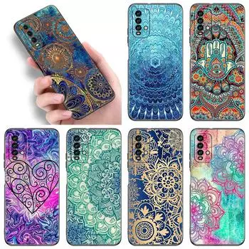 Чехол для телефона Mandala Chakra Yoga для Xiaomi Redmi Note 5 6 9T K20 K40 K50 Pro 7A 8A 9A 9C 9i 10A 10C A1 S2 Мягкий черный чехол из ТПУ Redmi Note 5(Pro)