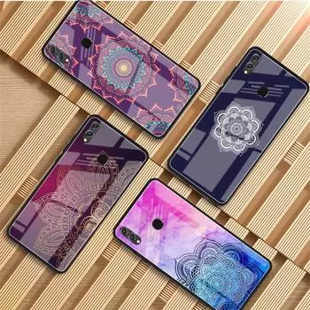 Чехол для телефона Mandala из закаленного стекла для Huawei P20 P30 P40 P40 Lite Pro Psmart Mate 20 30 Huawei P20
