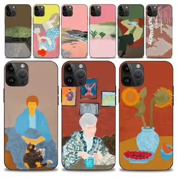 Чехол для телефона March Avery Famous Painting для iPhone 15 14 13 12 11 Pro Max Mini X 7 8, мягкий чехол iPhone14Pro