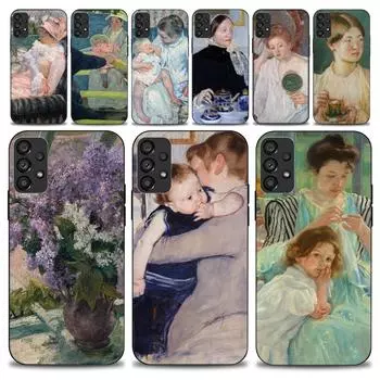 Чехол для телефона Mary Cassat Art для Samsung Galaxy S22 S23 Ultra S21 S20 FE Plus Note 20, мягкий чехол Samsungnote9