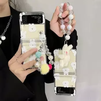 Чехол для телефона Maths Lucky Pc Hard Ins 2023, чехол-браслет для Samsung Galaxy Z Flip4 Flip3 Flip 3 4 5g, защитная задняя крышка 3 в 1, чехол For Samsung Z Flip 4