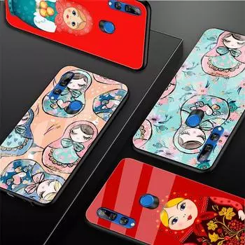 Чехол для телефона «Матрешка» из закаленного стекла для Huawei Honor 8X9 10i 20i 20Lite 20Pro 30 Pro Honor 8X