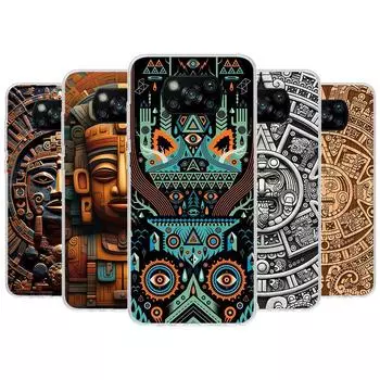 Чехол для телефона Mayan Stone Totem Pole для Xiaomi Poco X3 Nfc X4 Gt X5 Pro M5S M4 M3 M2 F5 F4 F3 F2 F1 Mi Note 10 Fundas Shell Xiaomi Poco M2 Pro