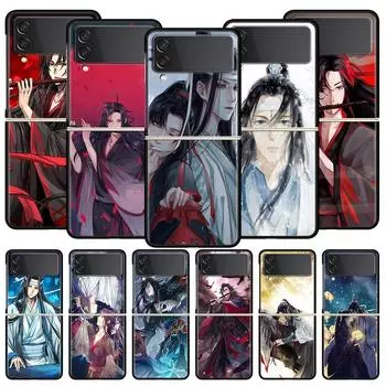 Чехол для телефона MDZS Anime Mo Dao Zu Shi Wei Wuxian для Samsung Galaxy Z Flip 3 4 5, черный, складной, жесткий, защитный чехол для ПК Samsung Z Flip 4