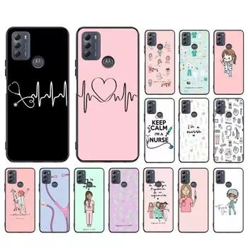 Чехол для телефона «Медицинская медсестра и врач» для Motorola E7 Plus E32 E20 E40 Edge 20 Lite G22 G52 G20 G30 G100 G60 G50 G10 G Pure G Stylus Moto E7