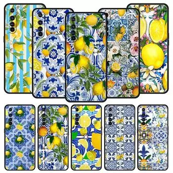 Чехол для телефона Mediterranean Lemon для Realme GT Neo 2 3 3T для Realme 11 10 9 8 5G 7 6 GT2 Pro Plus C21 C11 C25 C35, силиконовый чехол Realme C35