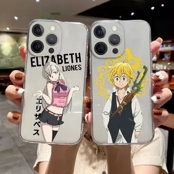Чехол для телефона Meliodas с японским аниме «Семь смертных грехов» для iPhone 11 12 13 Pro Max X XR XSMAX X 8 7Plus 13Mini, прозрачный мягкий чехол из ТПУ iPhone 7 8 SE2