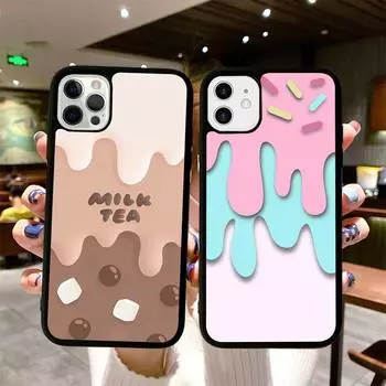 Чехол для телефона Melting Ice Cream, силиконовый чехол из ПК+ТПУ для iPhone 11 12 13 Pro Max 8 7 6 Plus X SE XR, твердые чехлы iphone 14