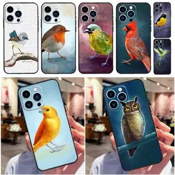 Чехол для телефона «Милые птицы-колибри» для iPhone 14 13 12 11 Pro X XR XS Max SE 2020 7 8 Plus, мягкий чехол из ТПУ iPhone 14Pro MAX