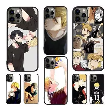 Чехол для телефона Miya Atsumu Haikyuu для iPhone 11 12 13 14 Pro Max mini XR XS SE 2020 6 7 8 Plus Samsung S21 S22 Coque Fundas iPhone 6plus