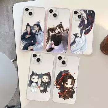 Чехол для телефона Mo Dao Zu Shi для iPhone 15 13 14 Pro Max XS XR 12 11 Pro 13 Mini 6 7 8 Plus, мягкая прозрачная задняя крышка iPhone XR