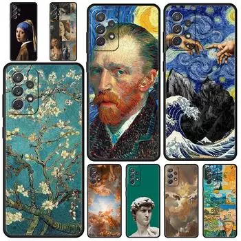 Чехол для телефона «Мона Лиза Ван Гог с масляным рисунком» для Samsung Galaxy A51 A71 A21S A12 A11 A31 A52 A41 A32 A23 A33 A53 A73 A03S A13 5G Samsung A32 5G