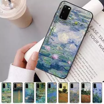 Чехол для телефона Monet Garden Lotus Bridge для Samsung S20 lite S21 S10 S9 plus для Redmi Note8 9pro для Huawei Y6 Samsung S20 lite