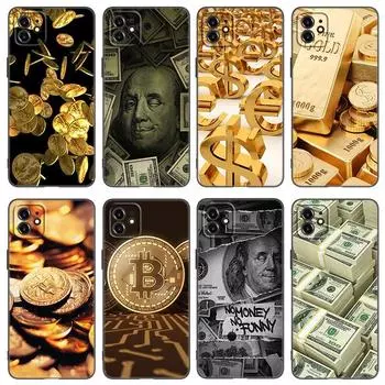 Чехол для телефона Money Dollars Gold Coin для Apple iPhone 13 12 Mini 11 Pro XS Max XR X 8 7 6S 6 Plus SE 2022 2020 5S 5 черный чехол iPhone 11 Pro Max