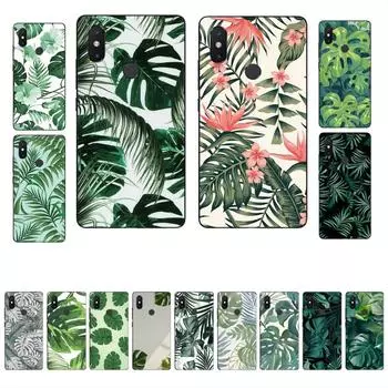 Чехол для телефона Monstera Green Leaves для Xiaomi Mi 5X 8 9 10 11 12 lite pro 10T PocoX3pro PocoM3 Note 10 pro lite Xiaomi Mi 9se