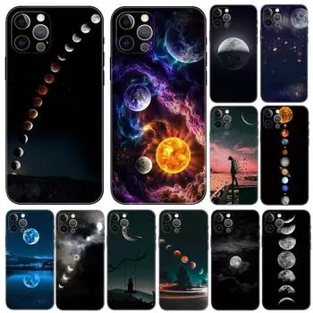 Чехол для телефона Moon для iPhone Samsung Galaxy Redmi Xiaomi Oppo OnePlus Note SA 7 8 9 10 11 12 13 14 20 21 22 23 53 54 Pro Max Plus Ultra TPU Soft iPhone 6 or 6S