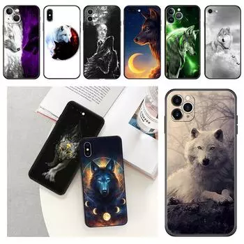 Чехол для телефона Moon Ice Snow Wolf для iPhone Samsung Galaxy Redmi Xiaomi Oppo OnePlus Note SA 7 8 9 10 11 12 13 14 20 21 22 23 53 54 Pro Max Plus Ultra iPhone 6 or 6S