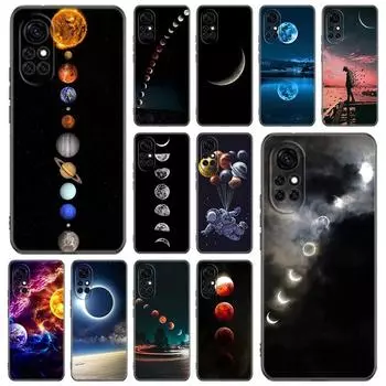 Чехол для телефона Moon Stars Space Astronaut для Huawei Honor 60 50 SE 30S Mate 30 20 10 Lite 40 Nova 9 8 Pro Y60 8i 7i 7SE 5T Premium Huawei Nova 5T