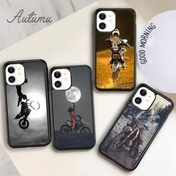 Чехол для телефона «Мотокросс Байк» для iPhone 11 12 13 14 Pro Max mini X XR XS SE 2020 6S 7 8 Plus Samsung Galaxy S21 S22 iPhone 6plus