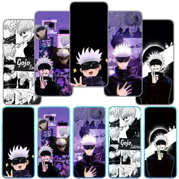 Чехол для телефона Motorola Moto Edge 40 30 neo G54 G24 G84 iPhone 15 14 Xiaomi Redmi Note 13 12 11 Pro Samsung Galaxy Jujutsu Gojo Satoru Kaisen с рисунком