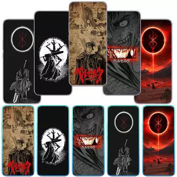 Чехол для телефона Motorola Moto Edge 40 30 neo G54 G24 G84 G04 iPhone 15 14 Xiaomi Redmi Note 13 12 11 Pro Samsung Galaxy A54 A34 с изображением аниме Berserk Guts for Samsung Galaxy M15 болюс
