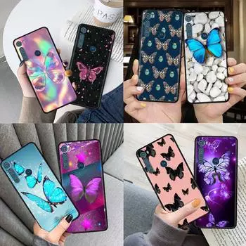Чехол для телефона Motorola One Fusion G9 Play G8 Power Edge Plus G10 E6s G Stylus Soft Capas Cover Butterfly Sac Moto E6s