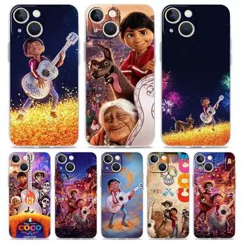 Чехол для телефона Movie Coco для iPhone 14 13 11 12 Pro Max X XR XS 7 8 Plus SE 2022, прозрачный мягкий силиконовый чехол TPU Fundas Coque iPhone XS Max